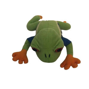 Red Eyed Tree‎ Frog Plush Stuffed Animal Green Blue Orange